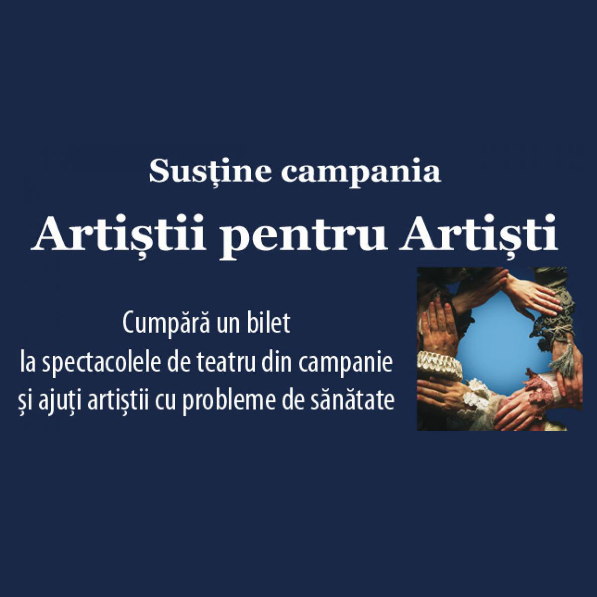 Visătorul Adei Milea în Campania Națională Artiștii pentru Artiști